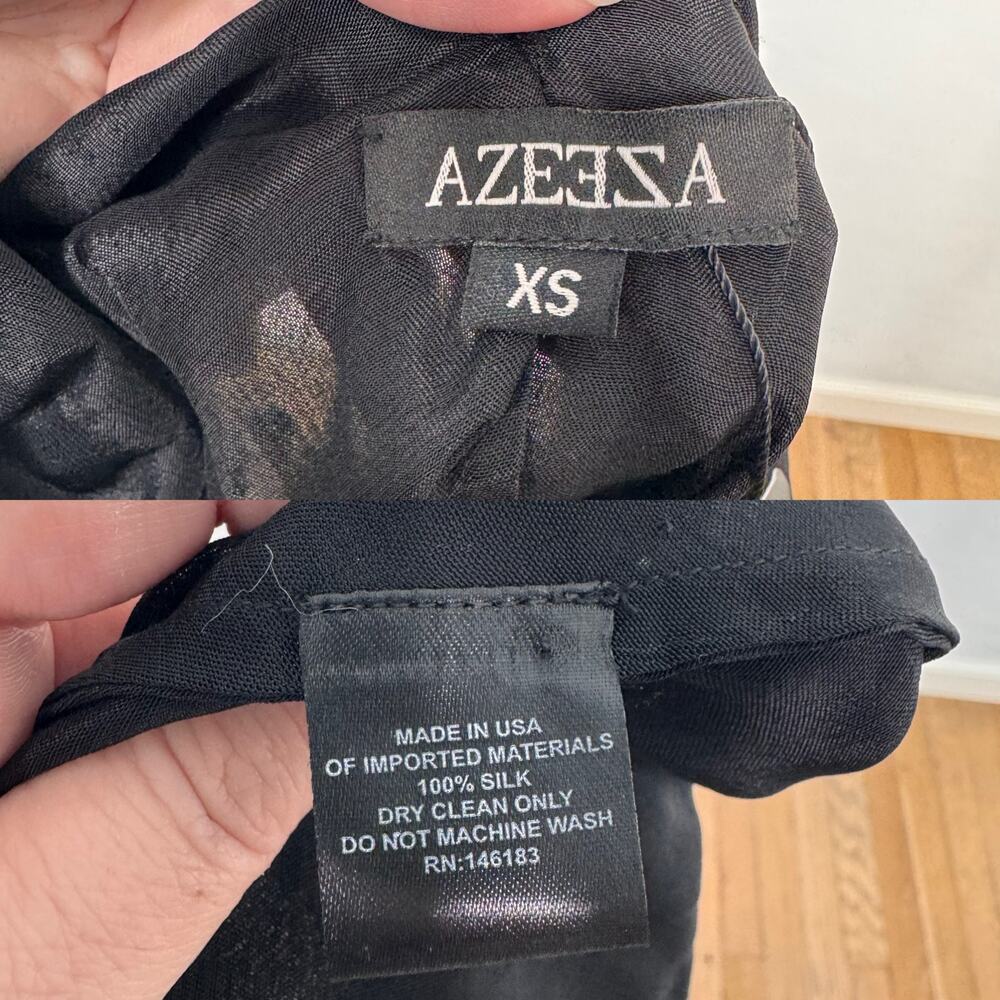 NWT Azeeza Atwood Sequin Dress Black Mini Cocktail Party Vegas LBD Size XS - Picture 7 of 12